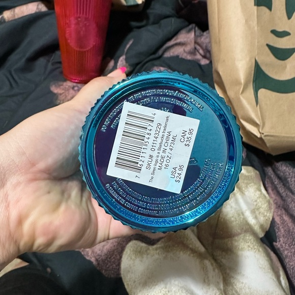 2023 starbucks blue studded 16oz cup - Picture 2 of 2